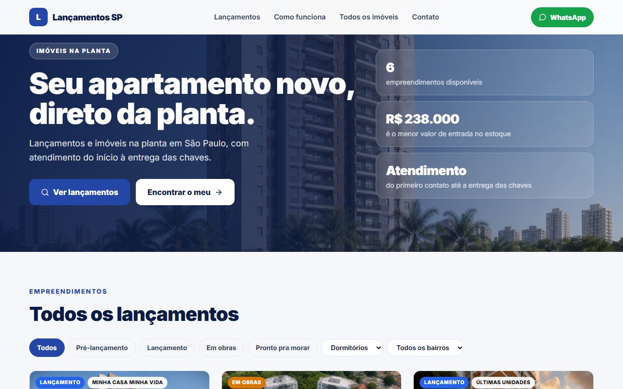 Modelo Lançamento Vitrine